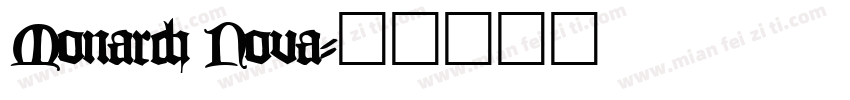 Monarch Nova字体转换